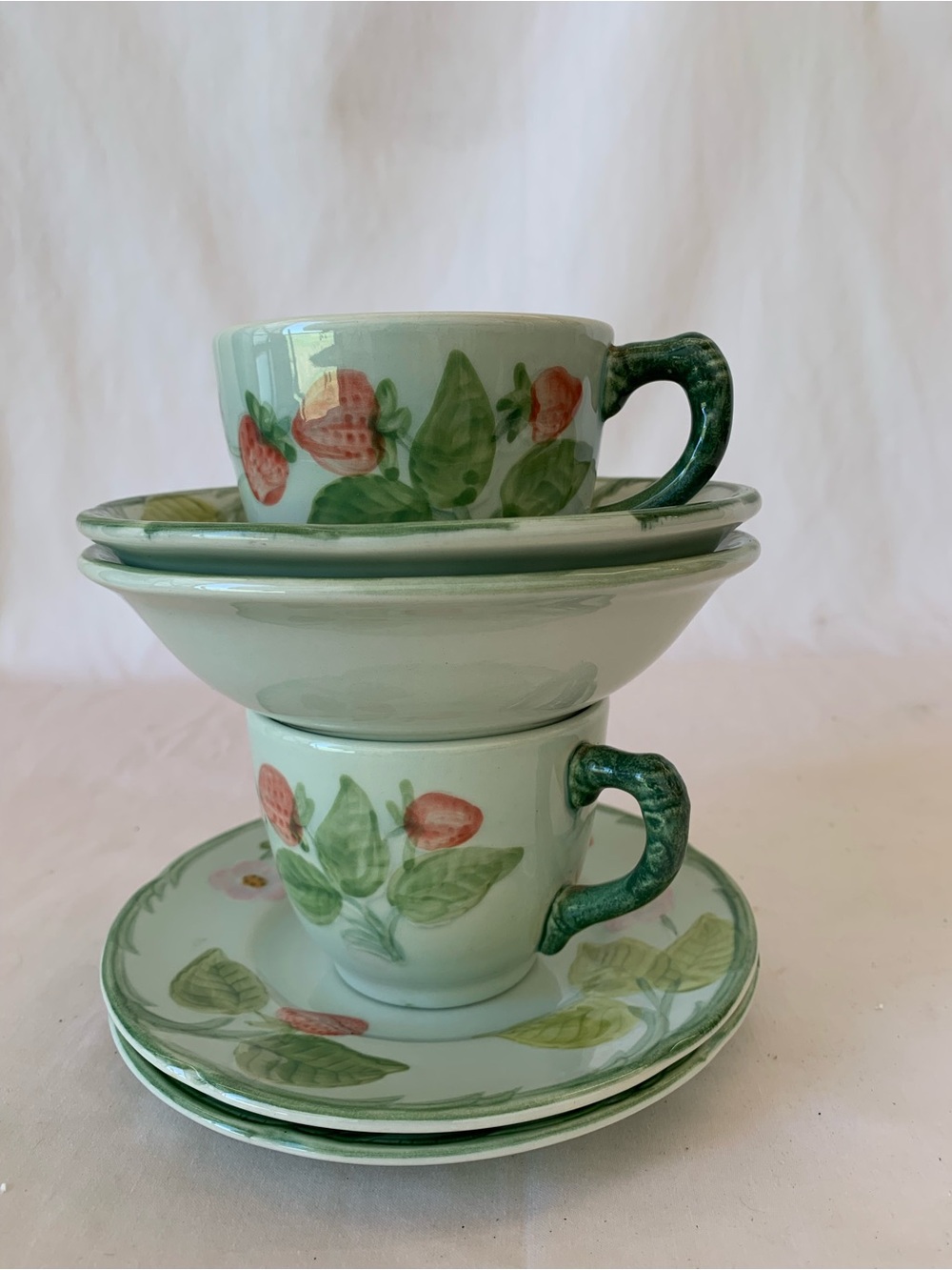 Franciscan Vintage (1941) Desert Rose Tea & Soup for 2, or Replacement Pieces.